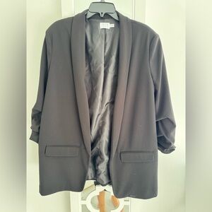 Time and true Elegant Black Women's Blazer jacket size XL 14 16 18